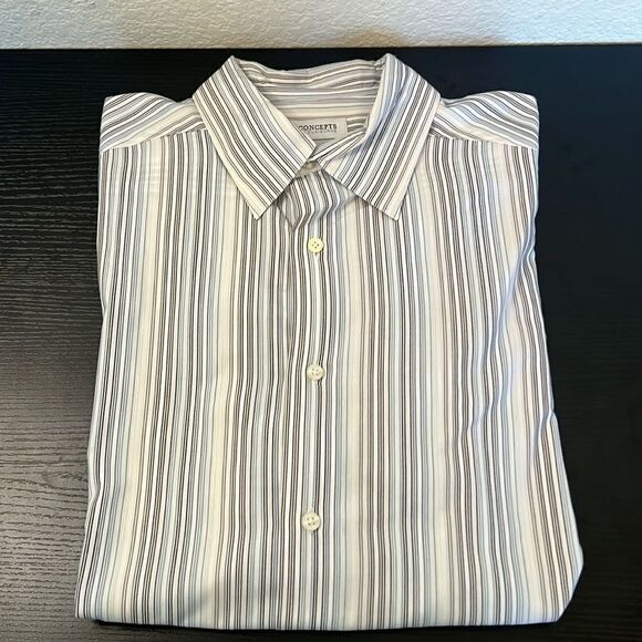 Concepts by Claiborne Men's Collared Long Sleeve Button Down Shirt ~ Size XL - Picture 1 of 7